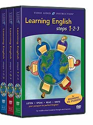 Learning English Steps 1-2-3 DVDs